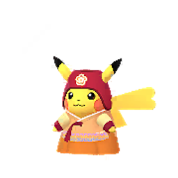 韓服オレンジピカチュウ